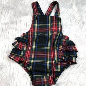 Harajuku Mini Plaid Ruffle Romper 18m Baby Girls